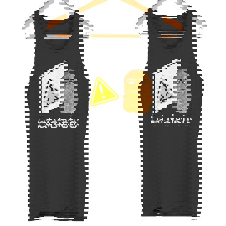 アイ・イート・アスベスト・ファニー・カーズ・チキン・ナゲット・ミーム タンクトップ