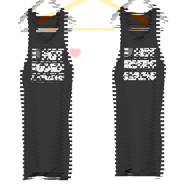 アイ・ラブ・ホット・ロデオ・クラウンズ・ファニー・ウェスタン・ロデオ・カウガール タンクトップ