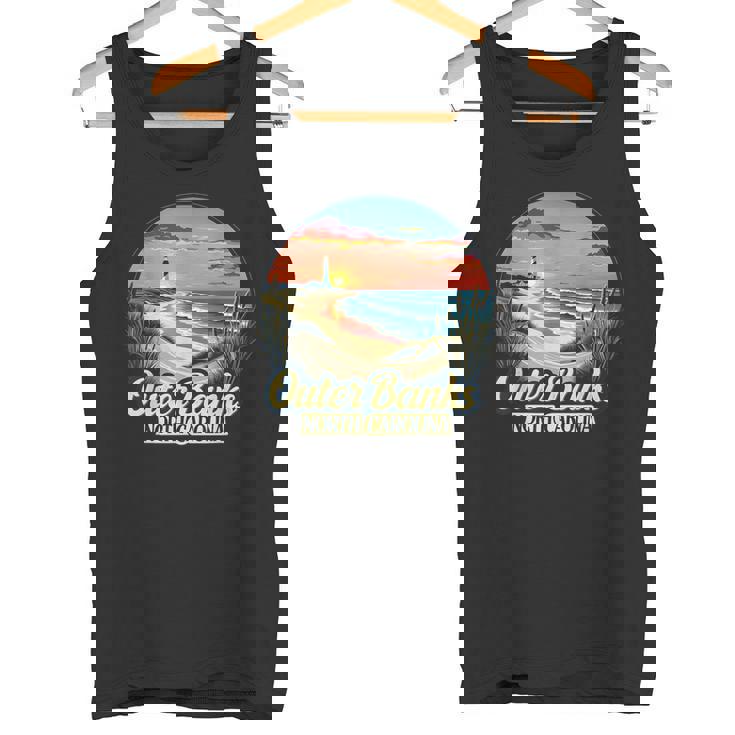 アウターバンクス ノースカロライナ コースタル サンセット ビーチ 灯台 タンクトップ