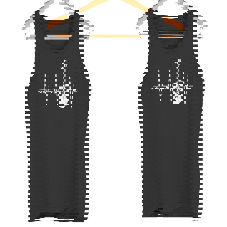 アコースティック・ギター・ハートビート ギター・ミュージシャン タンクトップ