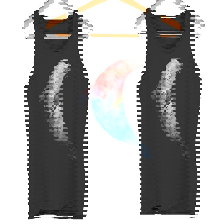 アザラシ アシカ かわいい シール 海 動物 水彩 シール タンクトップ