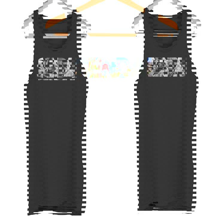 アジア 日本旅行 日本のランドマーク お土産 東北 仙台 タンクトップ