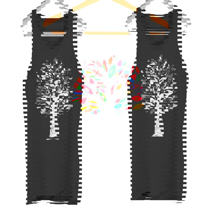 アジア国旗tシャツ、ベトナムのアジア地図デザイン タンクトップ