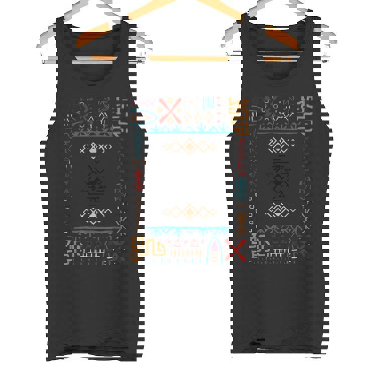 アステカ柄デザイン。 タンクトップ