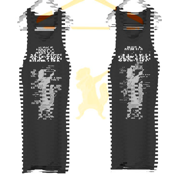 アナトミー・オブ・ア・ゴールデン・レトリバー 犬 オーナー 子犬 面白い キュート タンクトップ