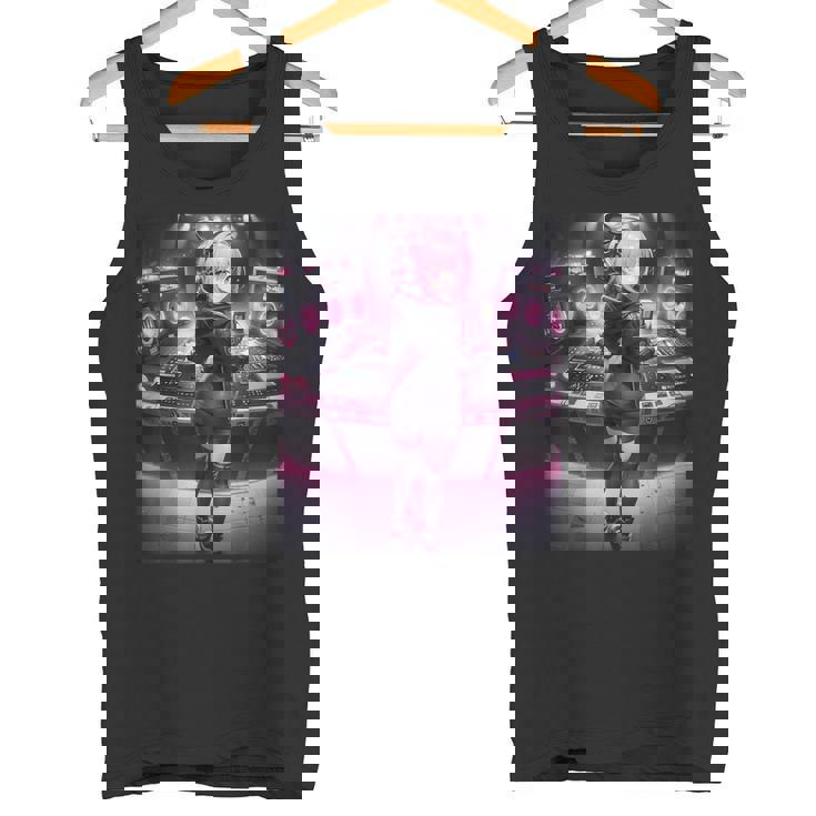 アニメ・漫画風 カワイイdj ワイフガール 日本文化 タンクトップ