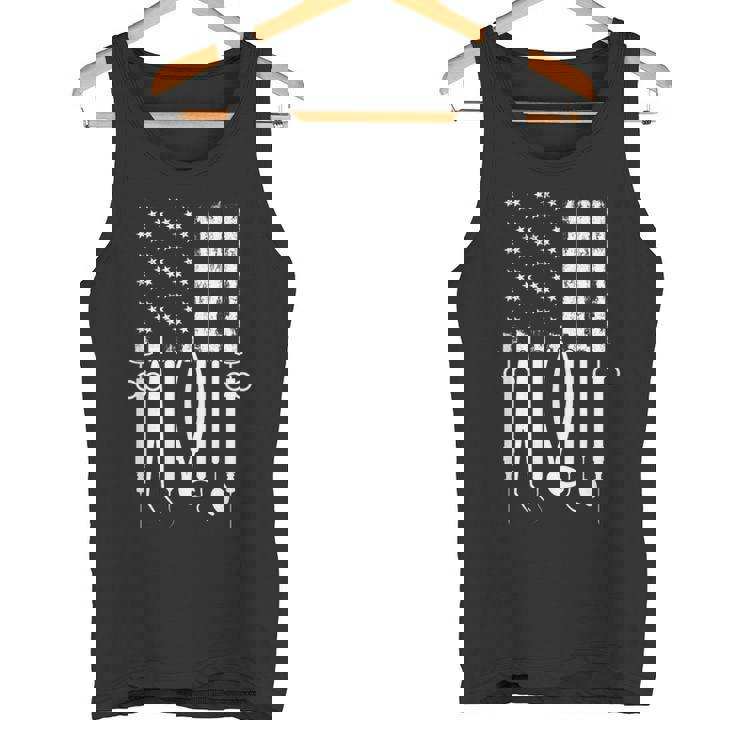 アメリカの旗 歯科技工士 道具 歯医者 アイテム 歯 タンクトップ