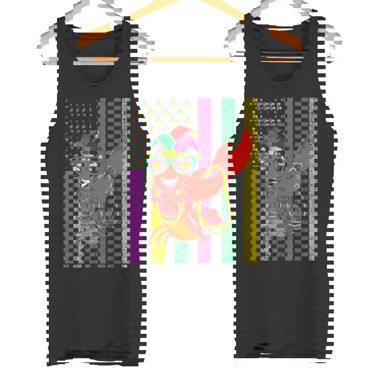 アメリカ国旗 マルディグラ ザリガニ ダビング タンクトップ