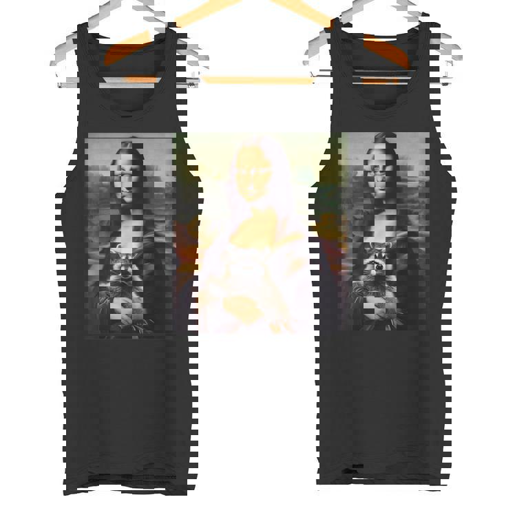 アライグマとモナリザ タンクトップ