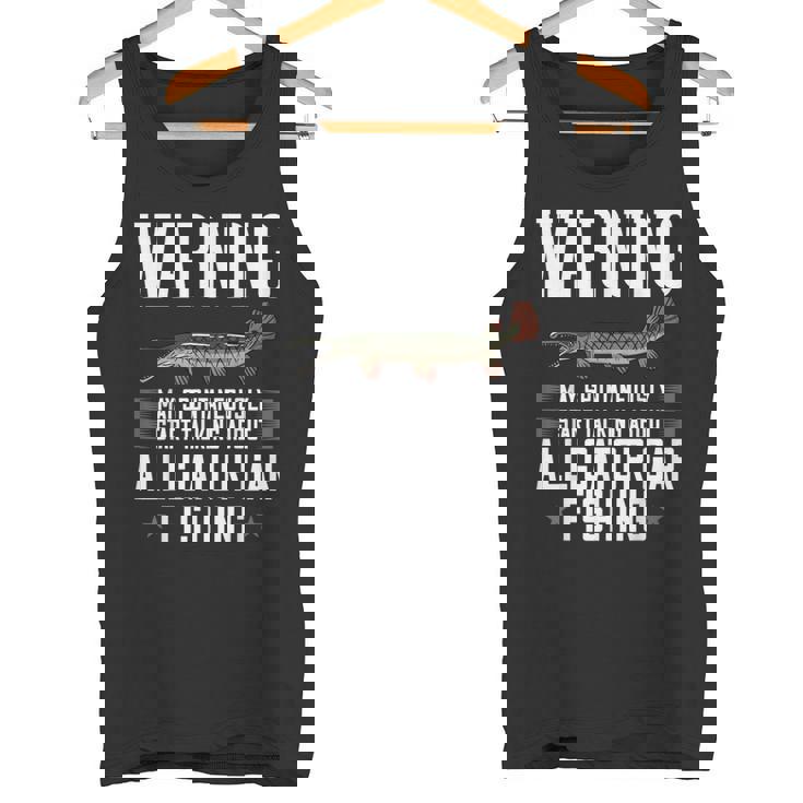 アリゲーターガーフィッシュギフト 釣り農場 タンクトップ