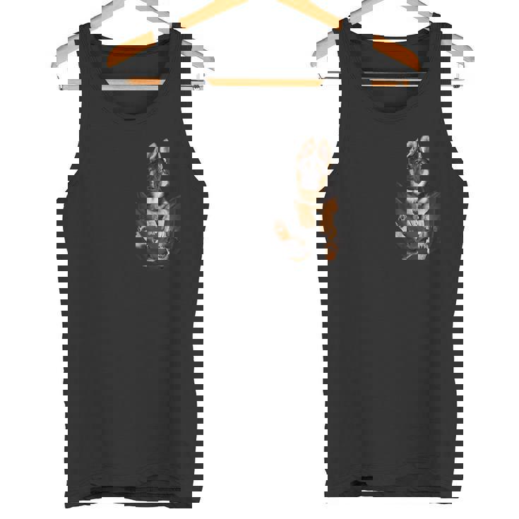 アルザス愛好家のためのポケットに入った面白いジャーマンシェパード タンクトップ