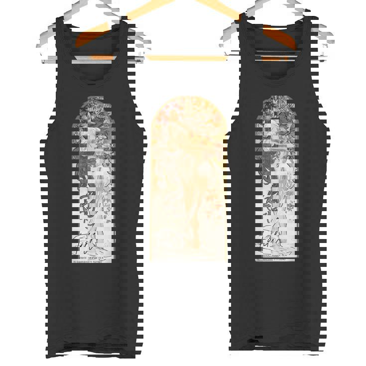 アルフォンス・マリア・ミュシャの「四季」-秋 タンクトップ