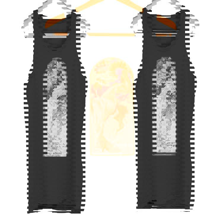 アルフォンス・マリア・ミュシャの季節 夏 タンクトップ