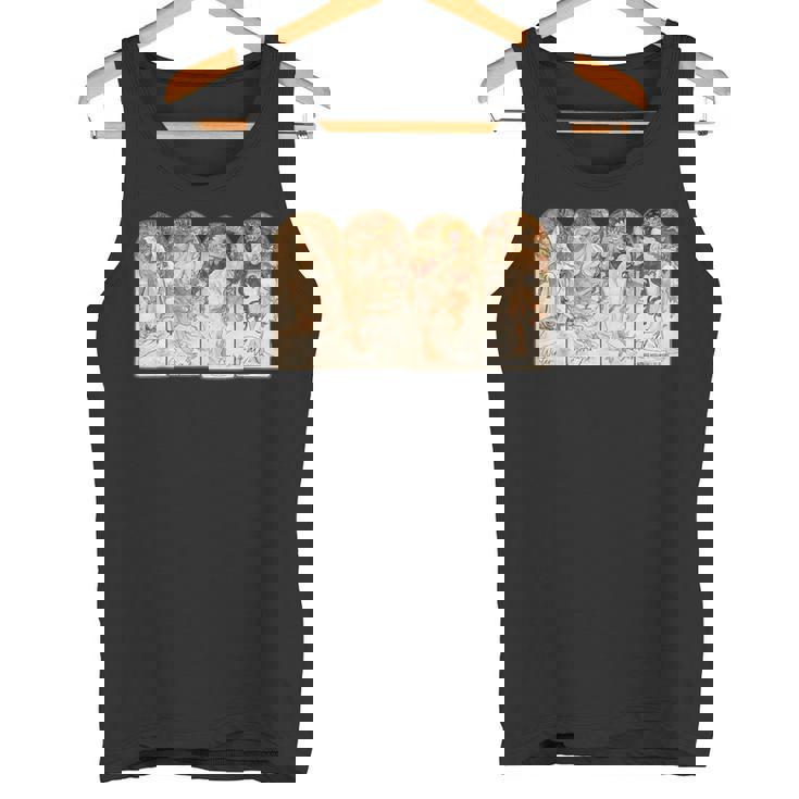 アルフォンス・マリア・ミュシャの季節 タンクトップ