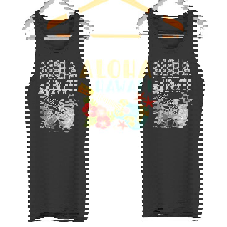 アロハ ハワイアン ウクレレ タンクトップ