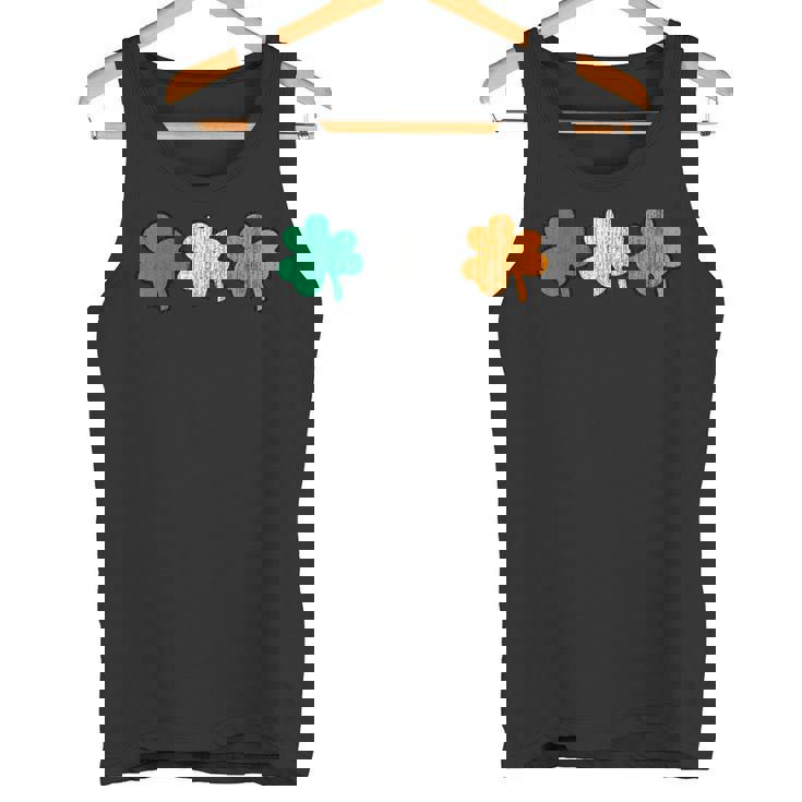 アンティーク調 シャムロック レトロスタイル アイリッシュ 三つ葉 クローバー かわいい タンクトップ