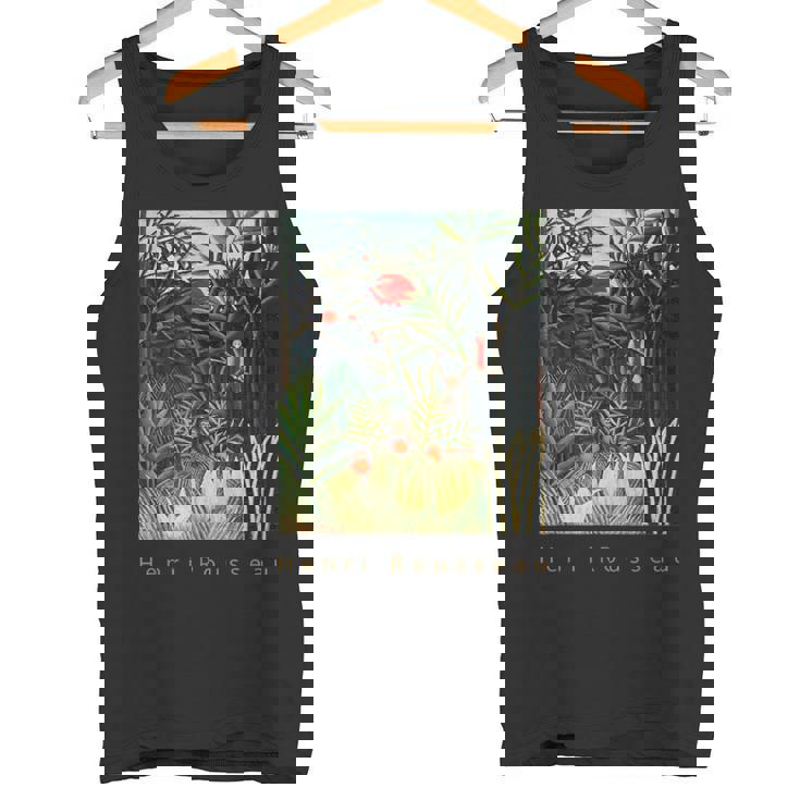 アンリ・ルソー 森の中の猿とオウム タンクトップ