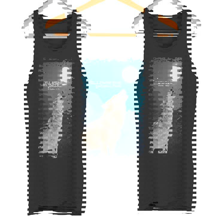 イエローストーン国立公園 オオカミのお土産 記念品 ギフト タンクトップ