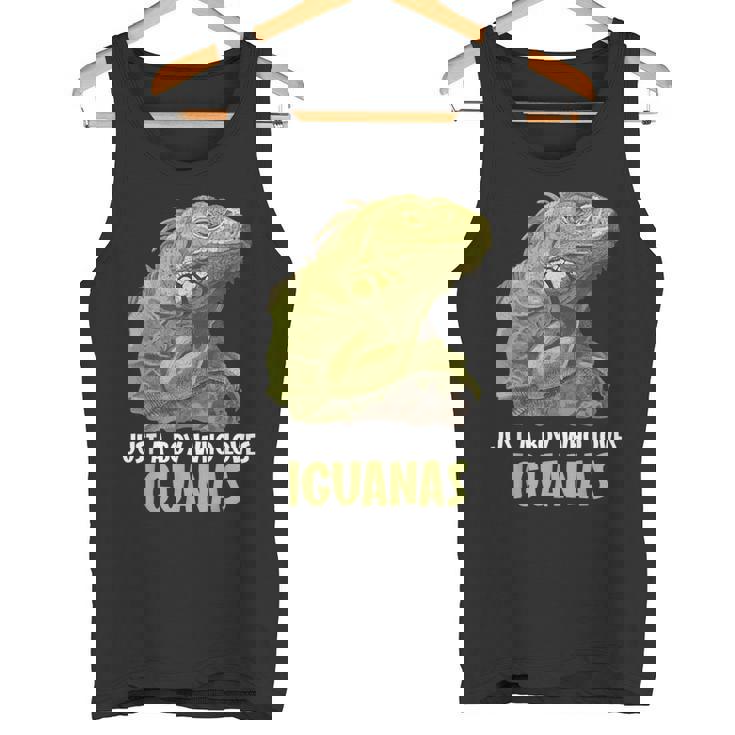 イグアナ・イグアナが大好きな男の子だけ。 タンクトップ