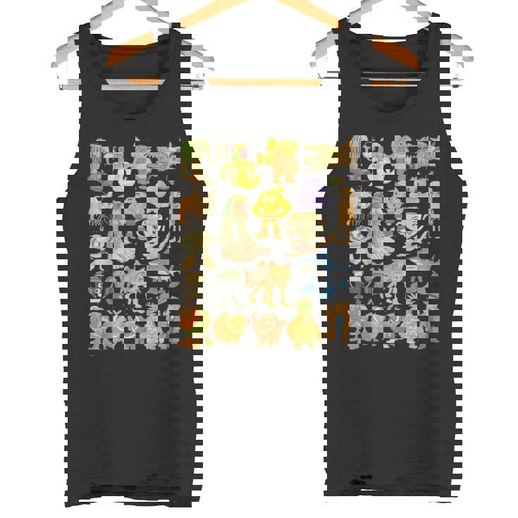 イタリア ブレイン ロート ミーム タイプ コレクション クレヨン キッズ 手描き タンクトップ