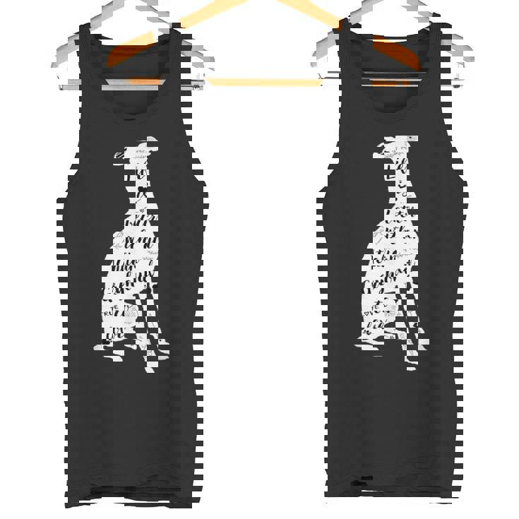 イタリアングレイハウンドシャツデザイン イタリアングレイハウンド犬愛好家 タンクトップ