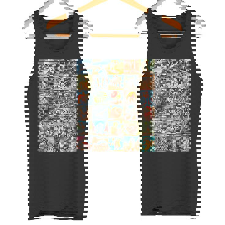 イタリアンブレインロットファニーミーム タンクトップ