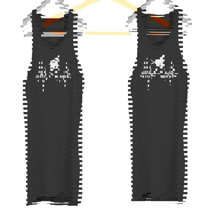 イタリア製グレイハウンド ハートビート ドッグラバー。 タンクトップ