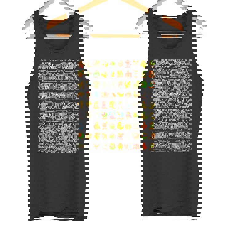 イタリア語-ブレインローz世代面白いミーム90ブレインロットキャラクター タンクトップ