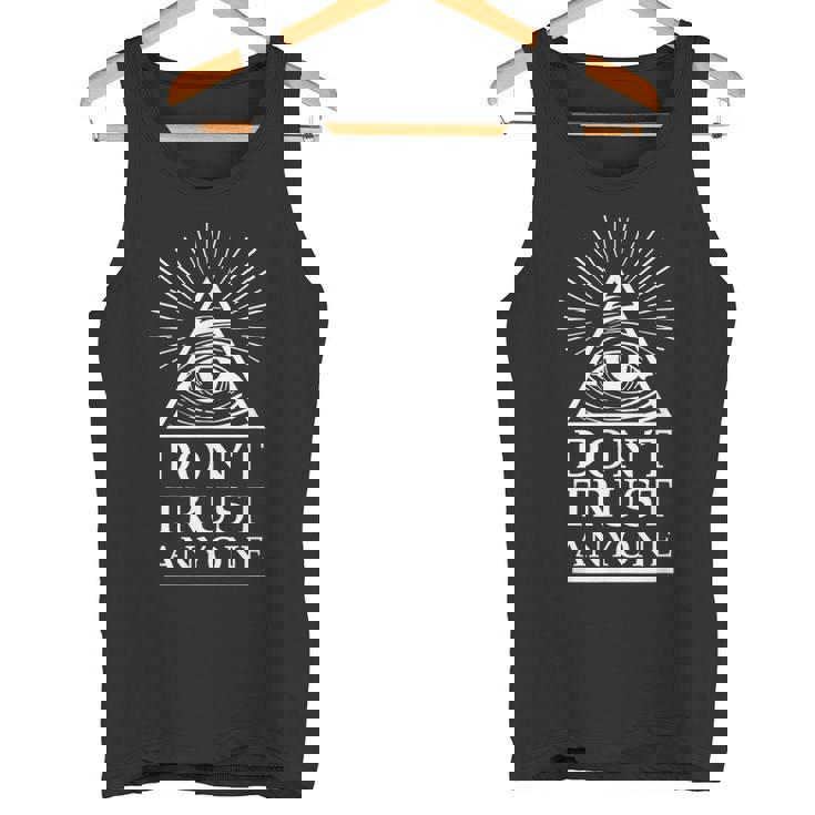 イルミナティ フリーメイソン 誰も信じるな タンクトップ