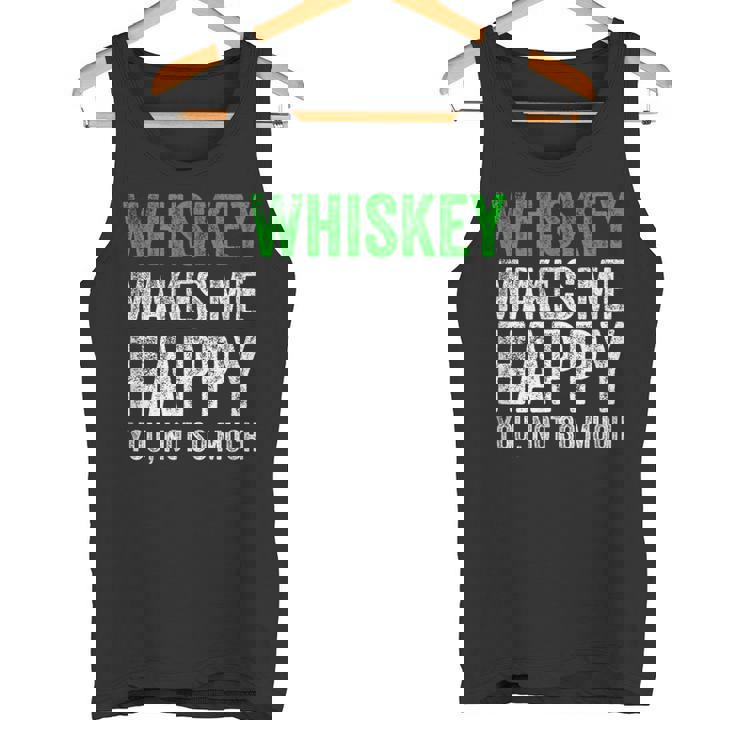 ウィスキーは私を幸せにします、You Noto Much ウイスキー タンクトップ