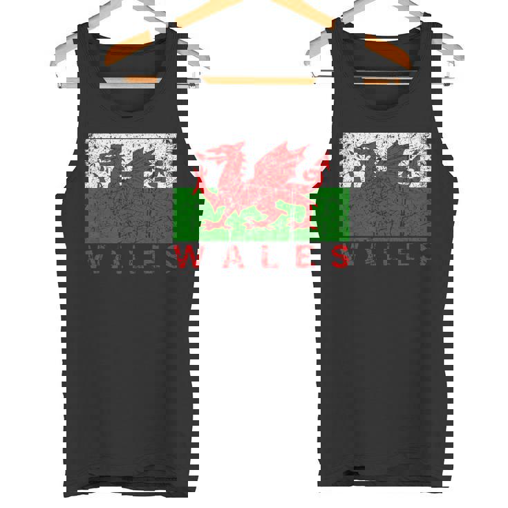 ウェールズ国旗 ウェールズ ドラゴン アンティーク調 メンズ レディース キッズ タンクトップ