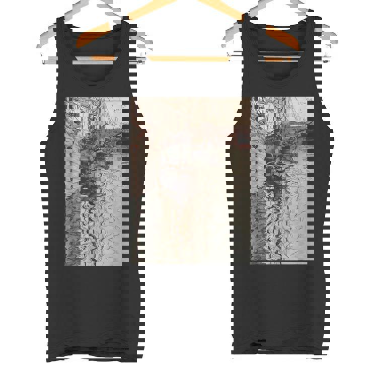 エゴン・シーレ作「トリエステの港」1907 タンクトップ