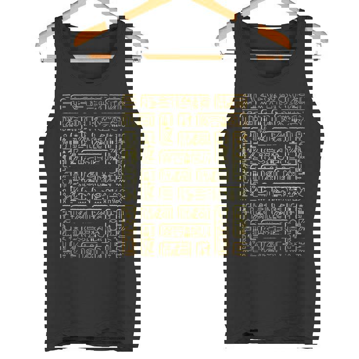 エジプトの象形文字tシャツ-古代エジプト タンクトップ