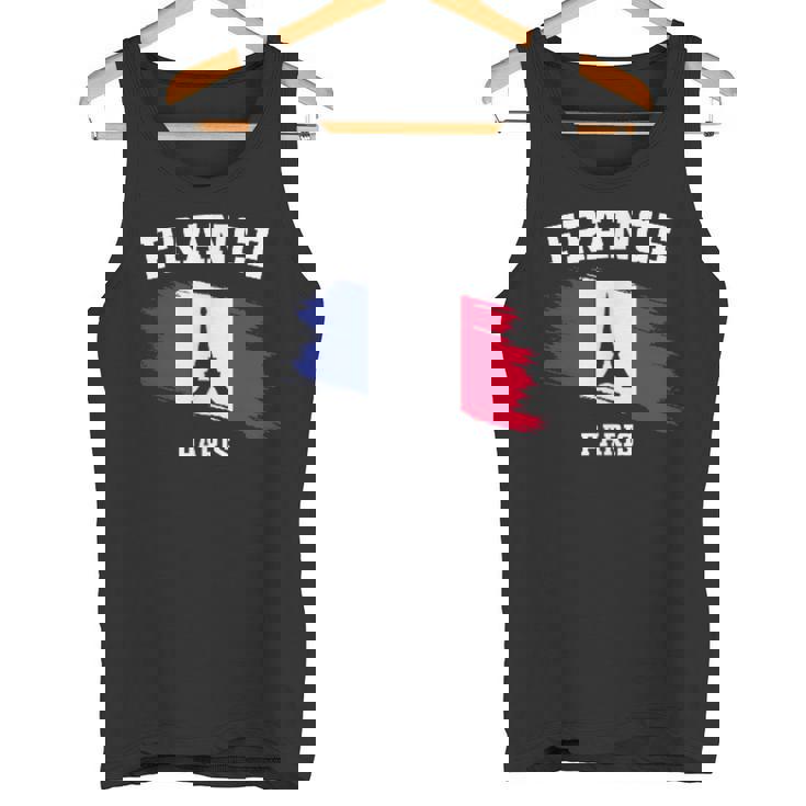 エッフェル塔 パリ フランス フランス 国旗 バケーション パリ タンクトップ