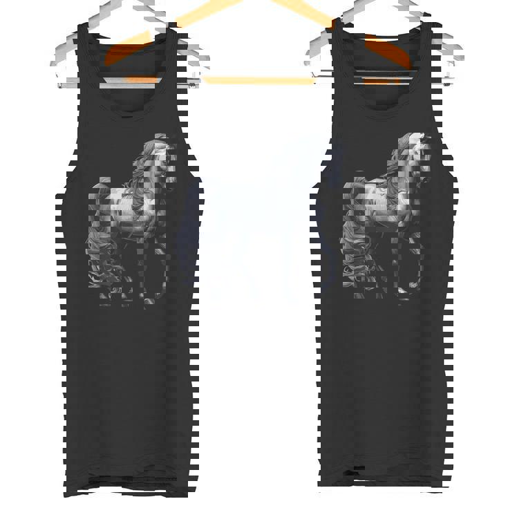 エレガントなアラビア馬のデザイン、馬好きに最適です。 タンクトップ