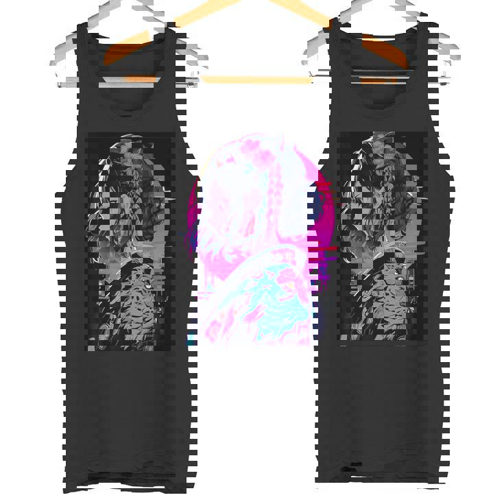 エレガントな芸者 日本の美デザインへのオマージュ タンクトップ