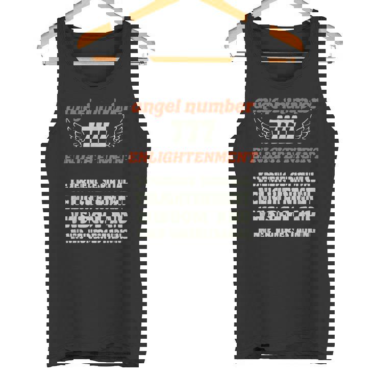 エンジェルナンバー777エンライトメント数秘術パーソナルナンバー777 タンクトップ