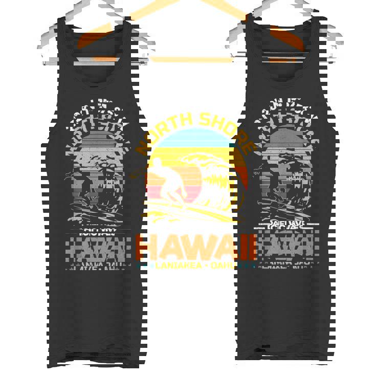 オアフ島のラニアケアビーチノースショアサーフィンハワイオアフ島 タンクトップ