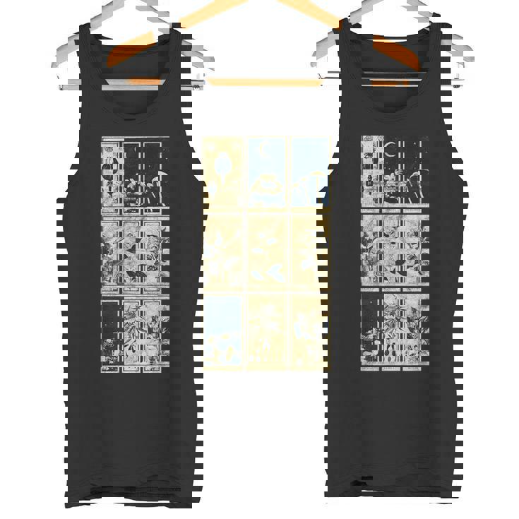 オカルト精神活性植物サイケデリックゴシック薬タロット タンクトップ