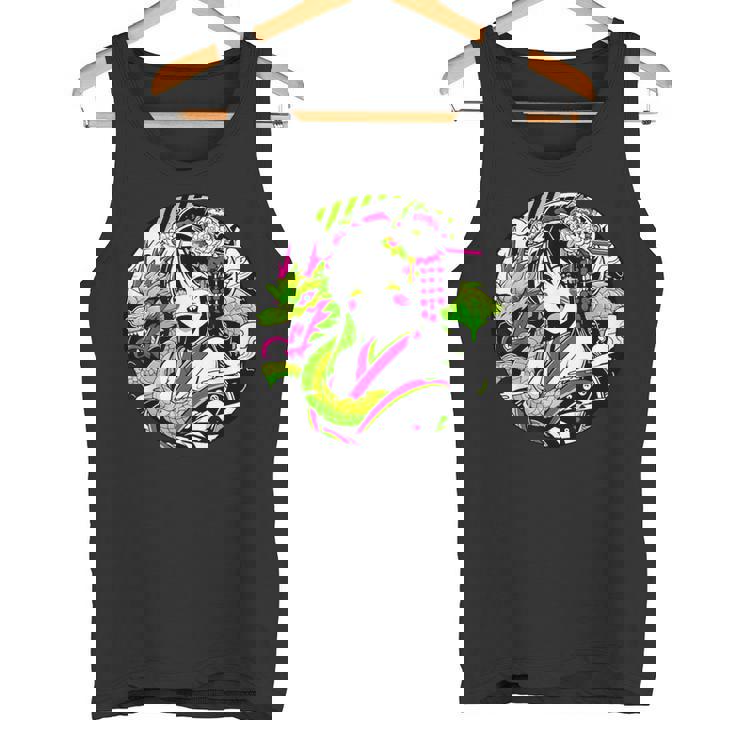 オタク愛好家のためのドラゴンボンド付きカワイイアニメ芸者 タンクトップ