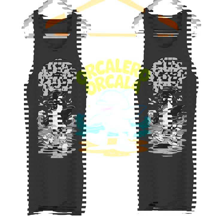 オルカレロ オルカラ イタリアンシャチ ブレイン ミーム タンクトップ