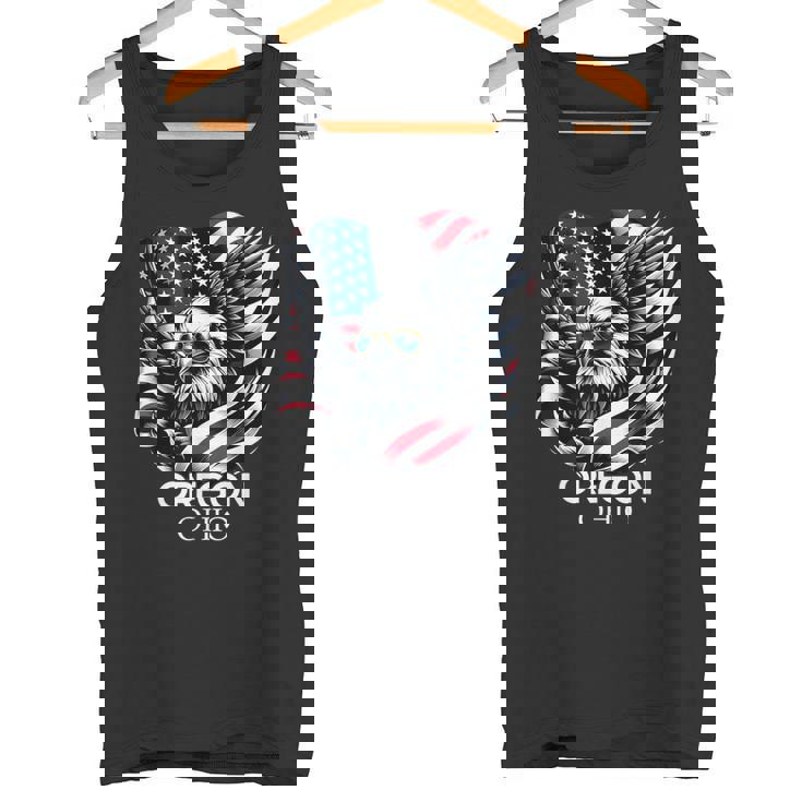 オレゴン州オハイオ州 7月4日 アメリカ国旗 タンクトップ