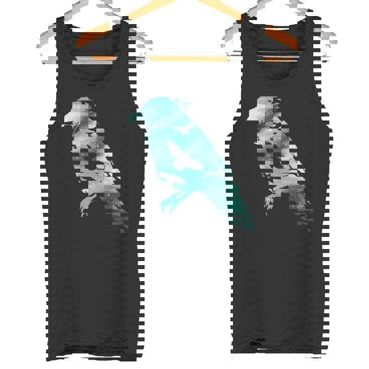 オーディンブラックカラスギフトバイキングレイヴンシルエット タンクトップ