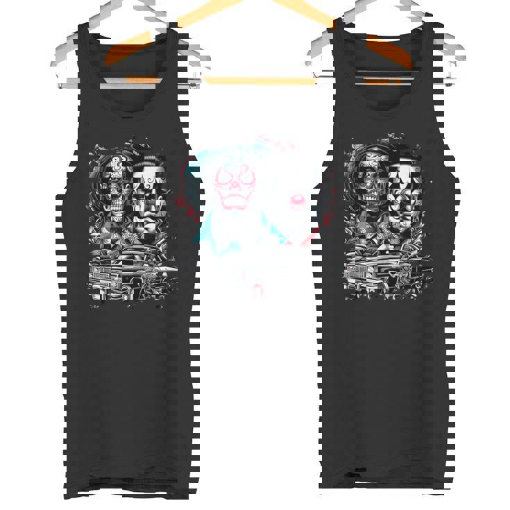 オールドスクールチョロチカーノギャングスターアート タンクトップ