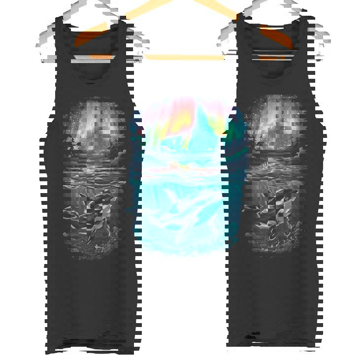 オーロラシャチが特徴のオルカ。 タンクトップ