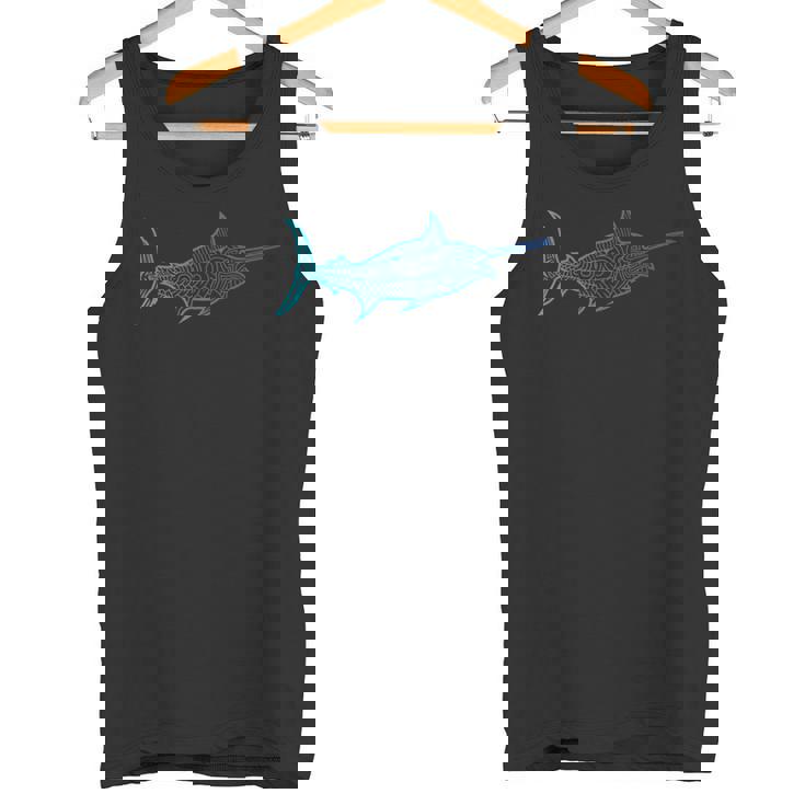 カジキ フィッシングシャツ ネイティブハワイアン ハワイアントライバル タンクトップ