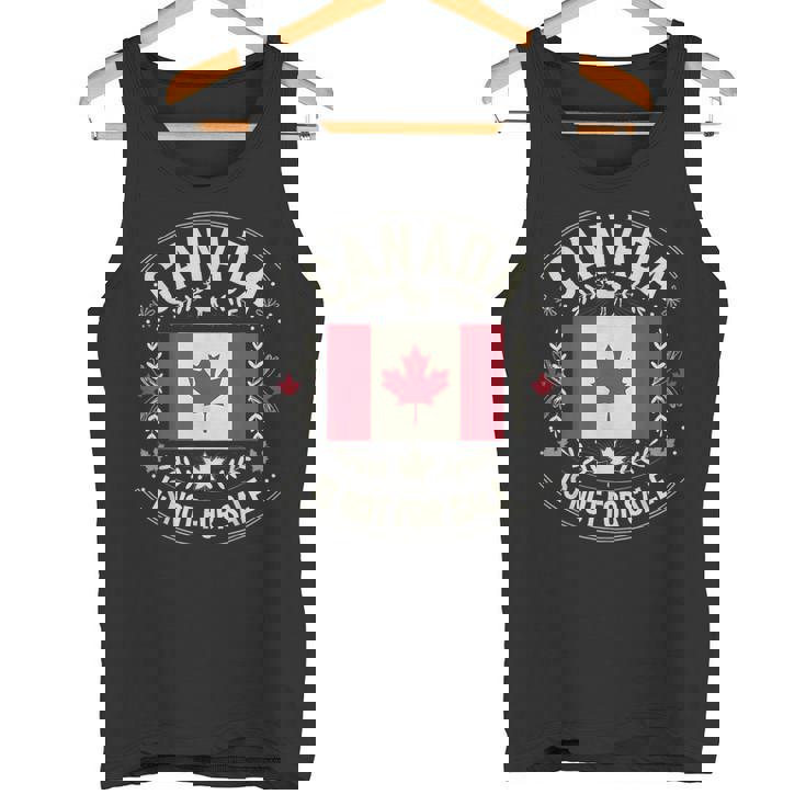 カナダは非売品です 愛国的なカナダ人 タンクトップ