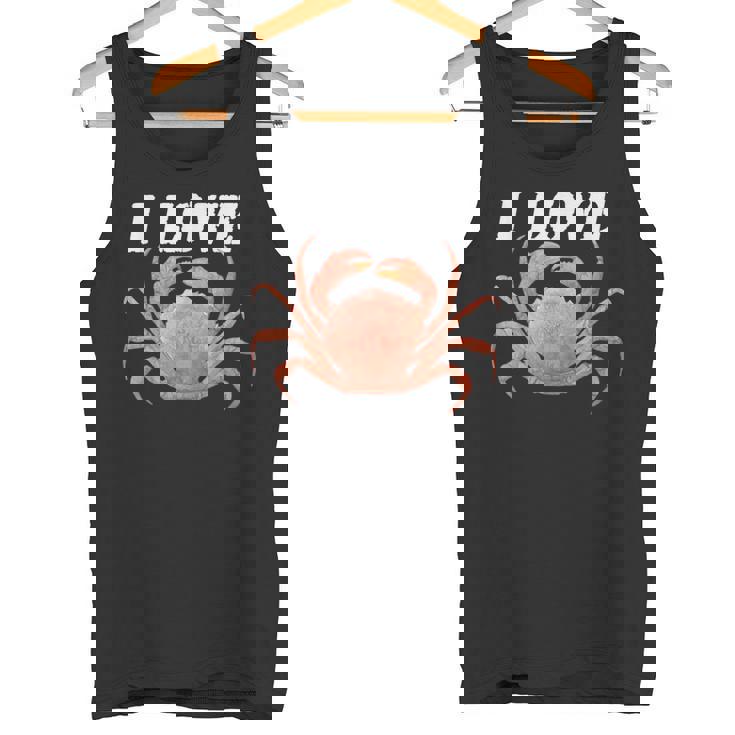 カニが大好き 美味しいカニ タンクトップ