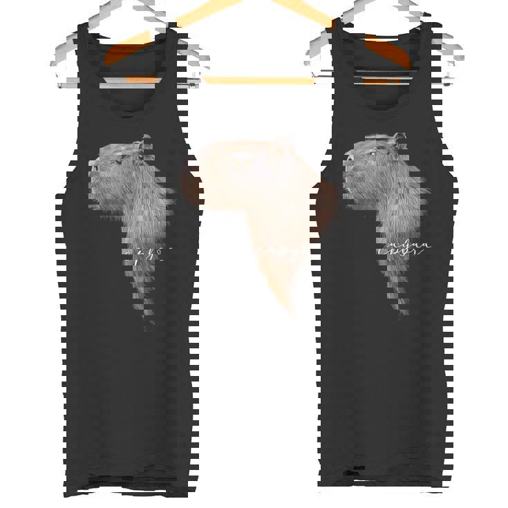 カピバラ グラフィック アート カピバラ Ro Ro Ro歯動物 アニマル ラバー タンクトップ