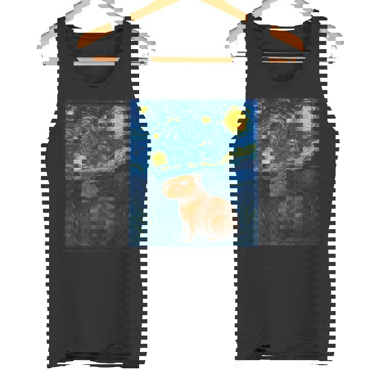 カピバラヴァンゴッホスターリーナイト タンクトップ